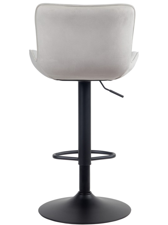 Tabouret de bar Linus velours, crème