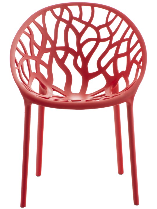 Ensemble de 4 chaises Hope, rouge