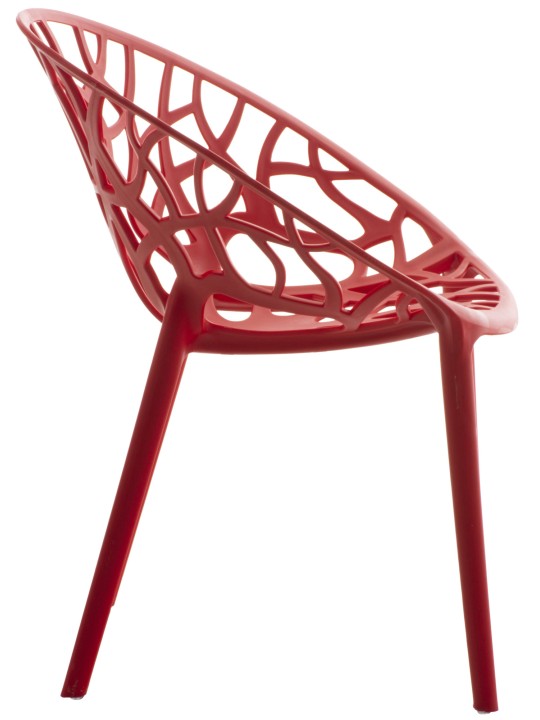 Ensemble de 4 chaises Hope, rouge