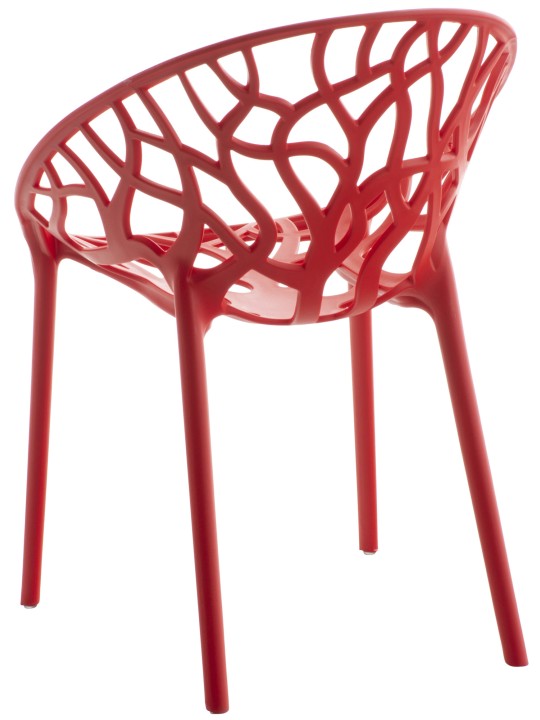 Ensemble de 4 chaises Hope, rouge