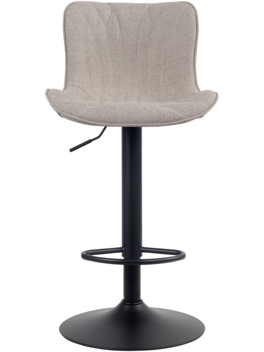 Tabouret de bar Linus tissu, taupe
