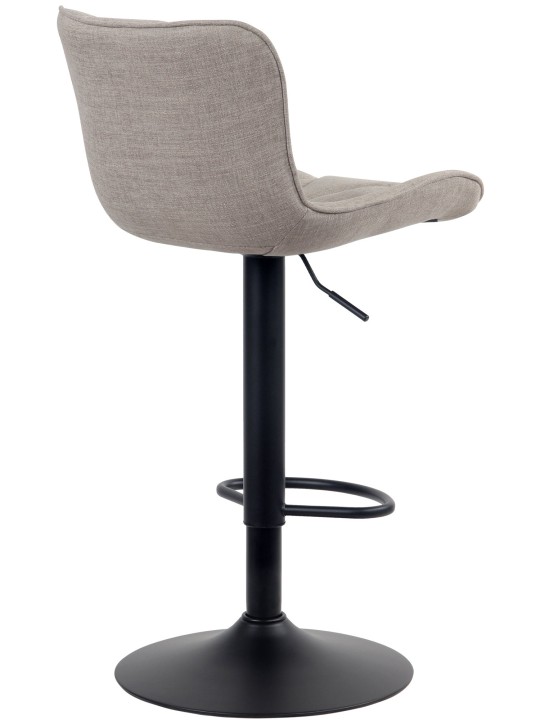 Tabouret de bar Linus tissu, taupe