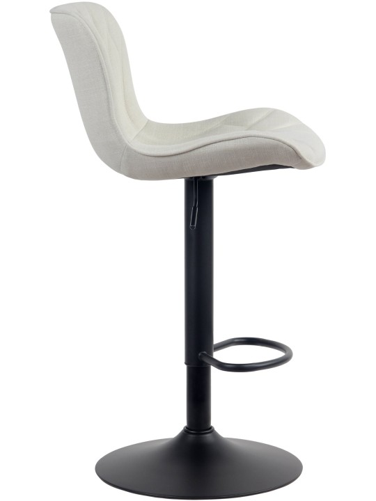 Tabouret de bar Linus tissu, crème Tabouret de bar Linus tissu, crème