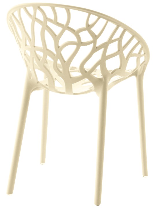 Ensemble de 4 chaises Hope, crème