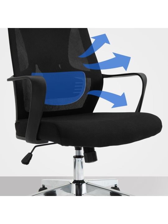 Chaise de bureau Kanab, noir