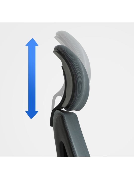 Chaise de bureau Kanab, gris