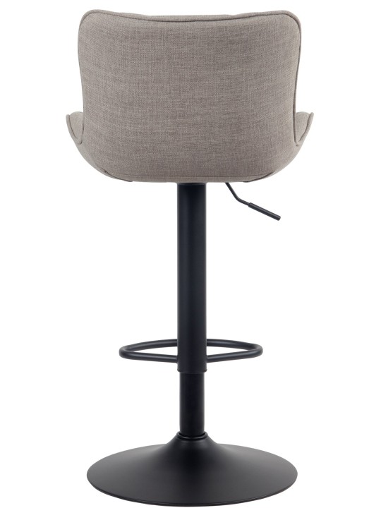 Lot de 2 tabourets de bar Linus tissu, taupe