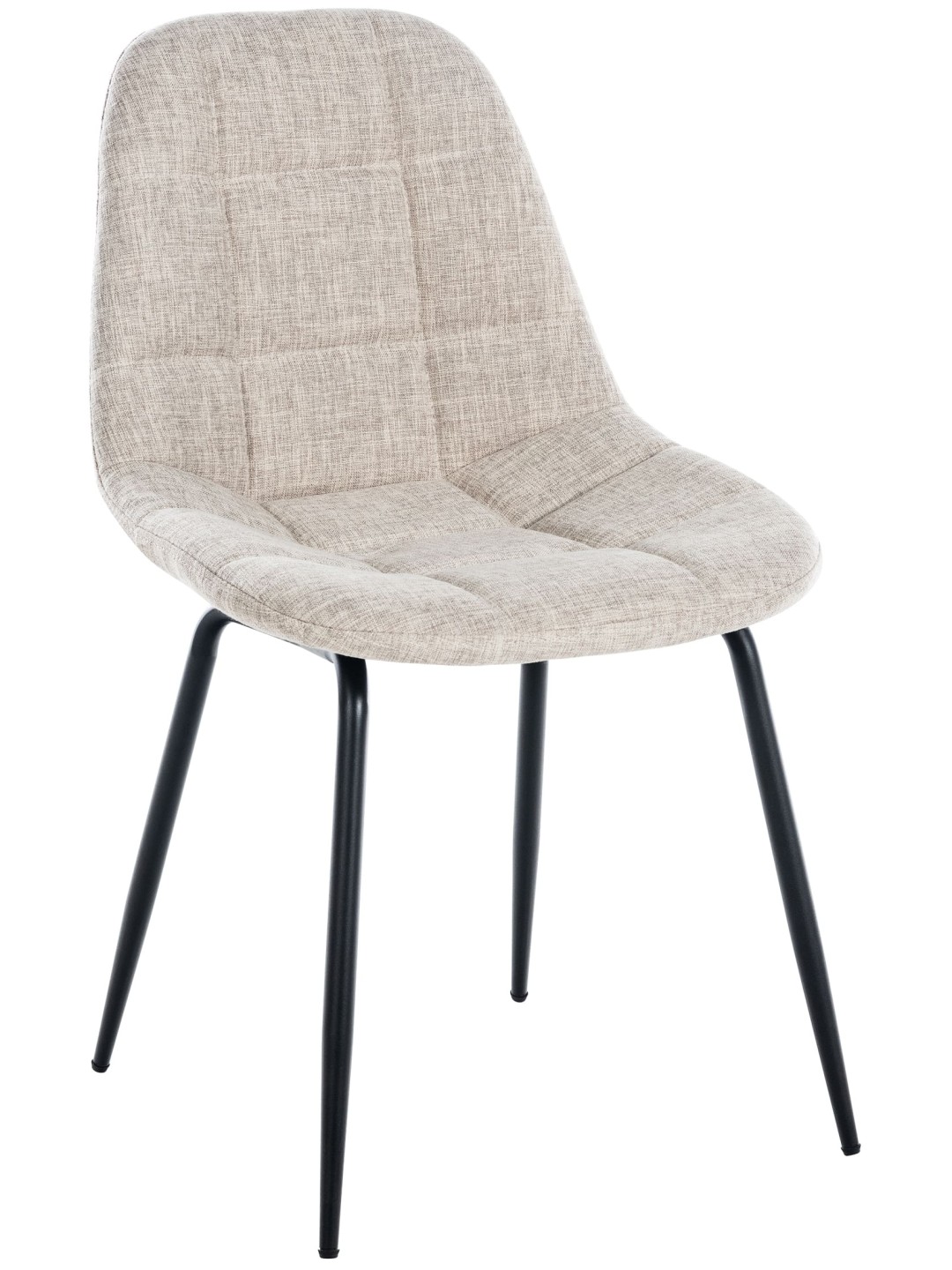 Chaise Tom en tissu, crème