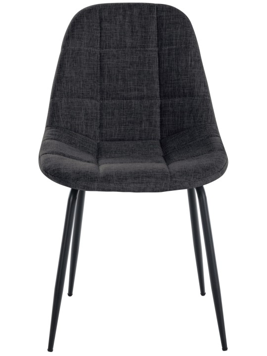 Chaise Tom en tissu, gris foncé Chaise Tom en tissu, gris foncé