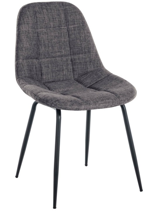 Chaise Tom en tissu, gris clair Chaise Tom en tissu, gris clair