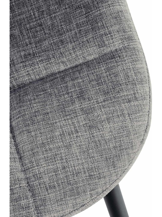 Chaise Tom en tissu, gris clair Chaise Tom en tissu, gris clair