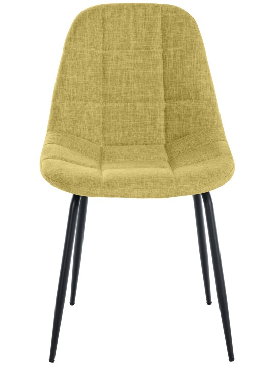 Chaise Tom en tissu, vert clair