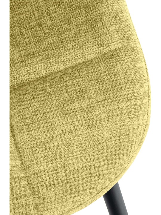 Chaise Tom en tissu, vert clair