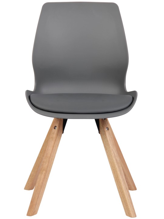 Chaise Luna en plastique, gris