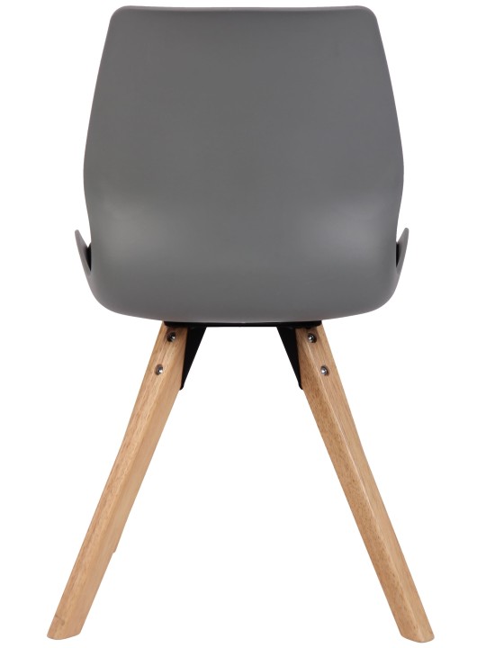 Chaise Luna en plastique, gris