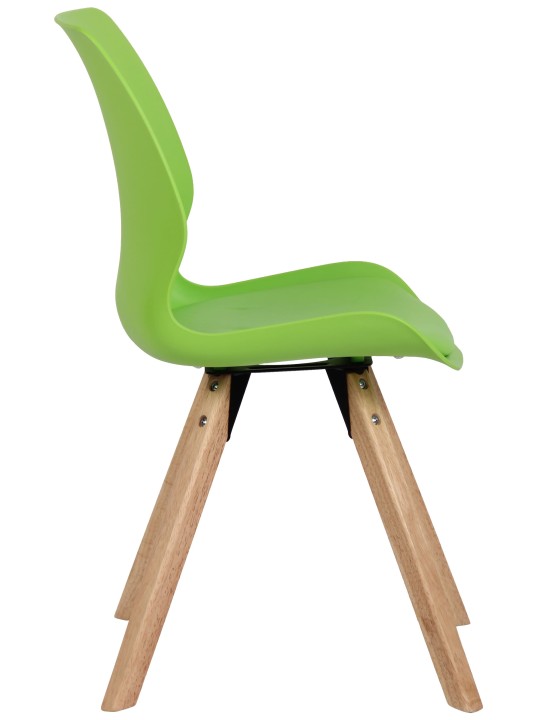 Chaise Luna en plastique, vert