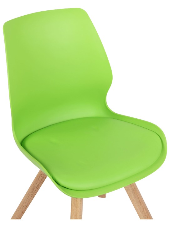 Chaise Luna en plastique, vert
