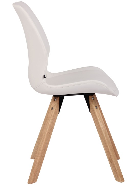 Chaise Luna simili cuir, blanc Chaise Luna simili cuir, blanc