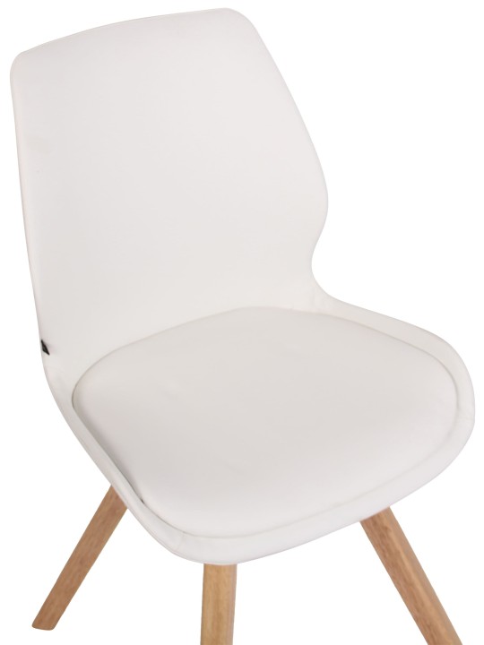 Chaise Luna simili cuir, blanc Chaise Luna simili cuir, blanc