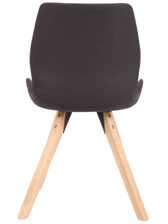 Chaise Luna en tissu, noir