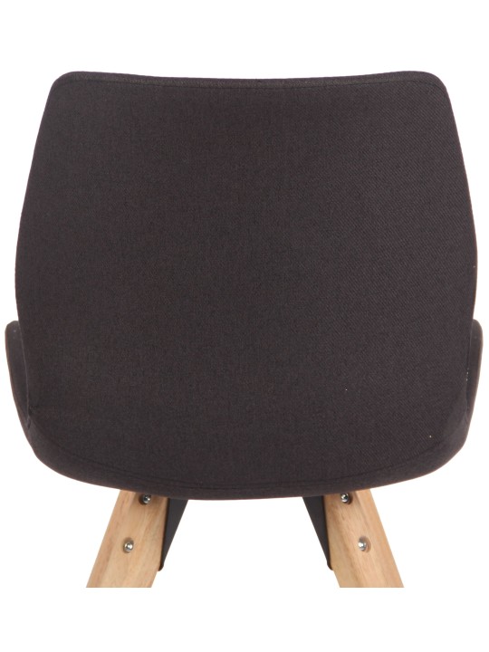 Chaise Luna en tissu, noir