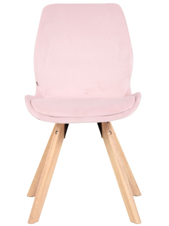 Chaise Luna Velours, rose