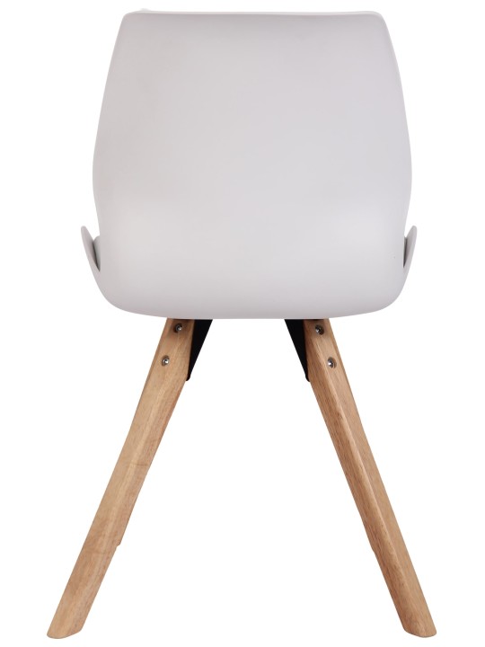 Lot de 2 chaises Luna en plastique, blanc