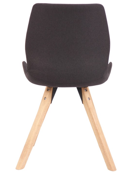 Lot de 2 chaises Luna tissu, noir