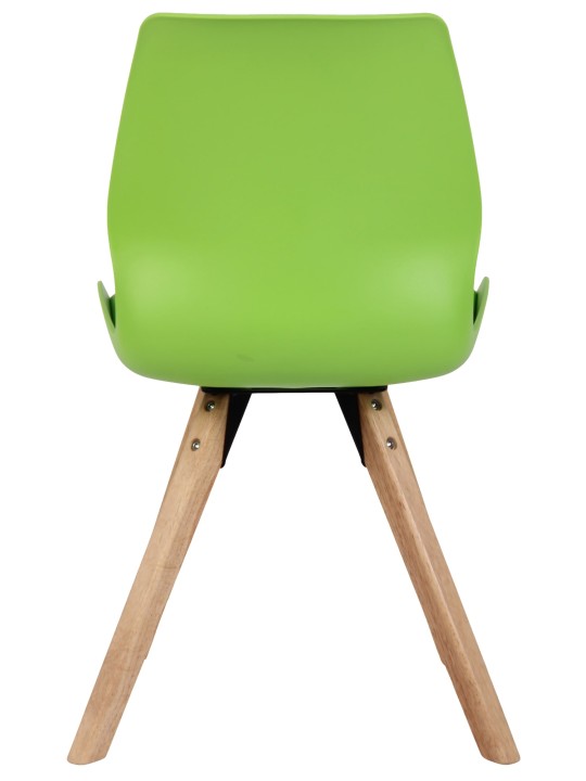 Lot de 4 chaises Luna en plastique, vert Lot de 4 chaises Luna en plastique, vert