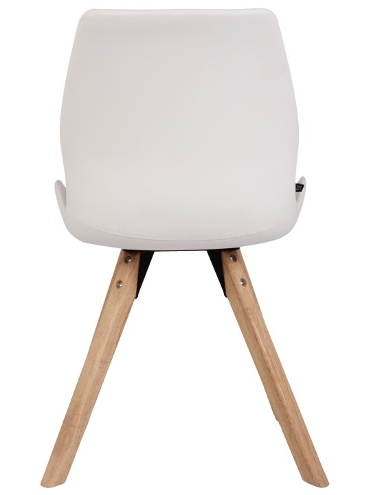 Lot de 4 chaises Luna simili cuir, blanc Lot de 4 chaises Luna simili cuir, blanc