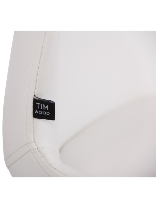 Lot de 4 chaises Luna simili cuir, blanc Lot de 4 chaises Luna simili cuir, blanc