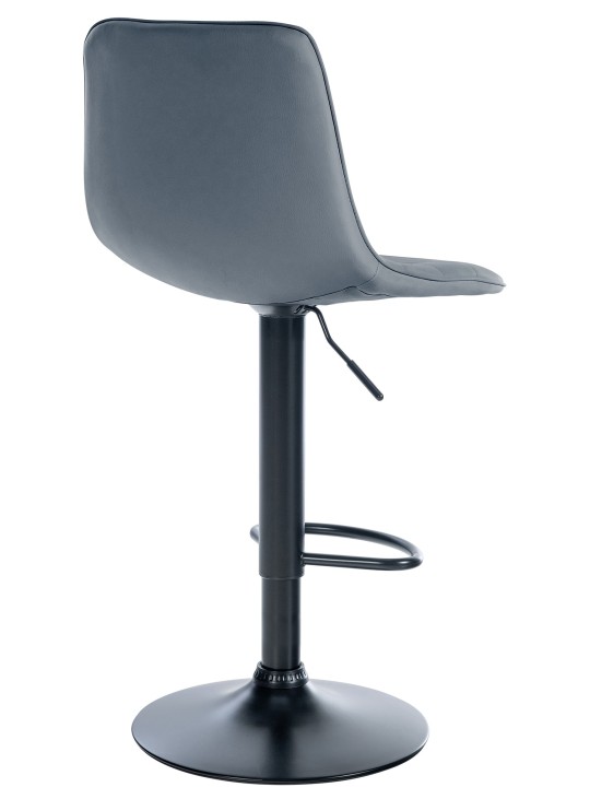 Tabouret de bar Lex simili cuir, gris