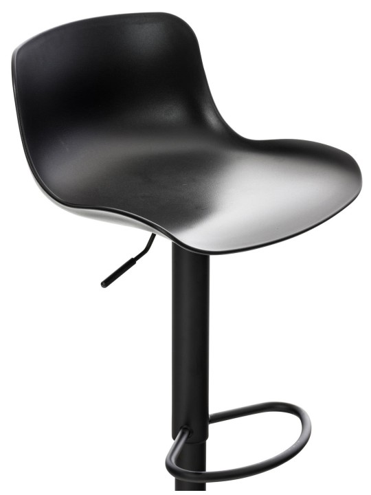 Ensemble de 4 tabourets de bar Almada, noir