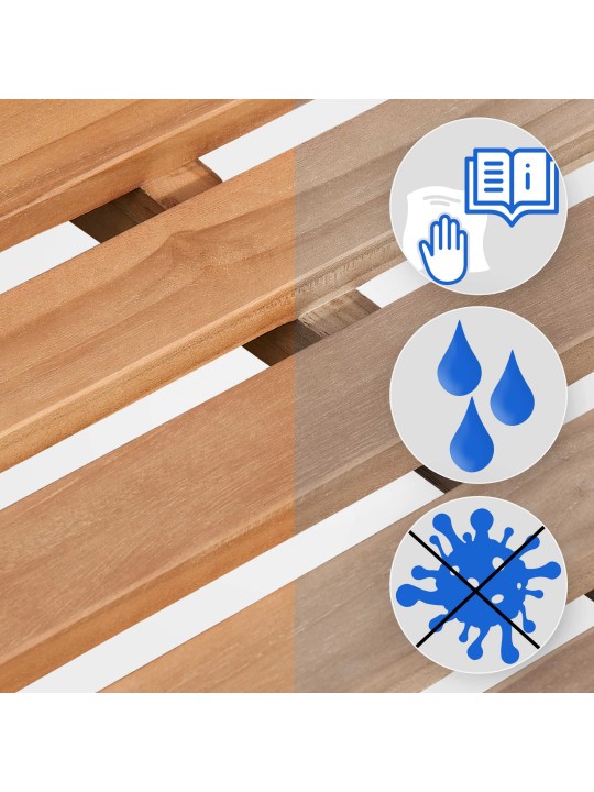 Banc en teck Jackson V2 150 cm, teck