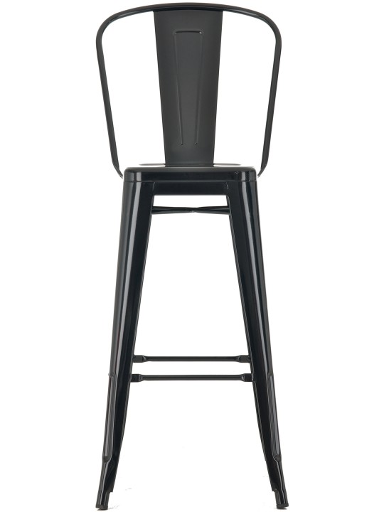 Lot de 4 tabourets de bar Aiden, noir