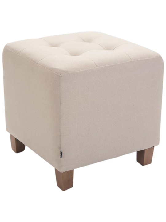 Lot de 2 tabourets Pharaon, lumière antique, crème