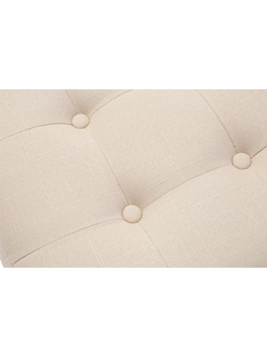 Lot de 2 tabourets Pharaon, lumière antique, crème