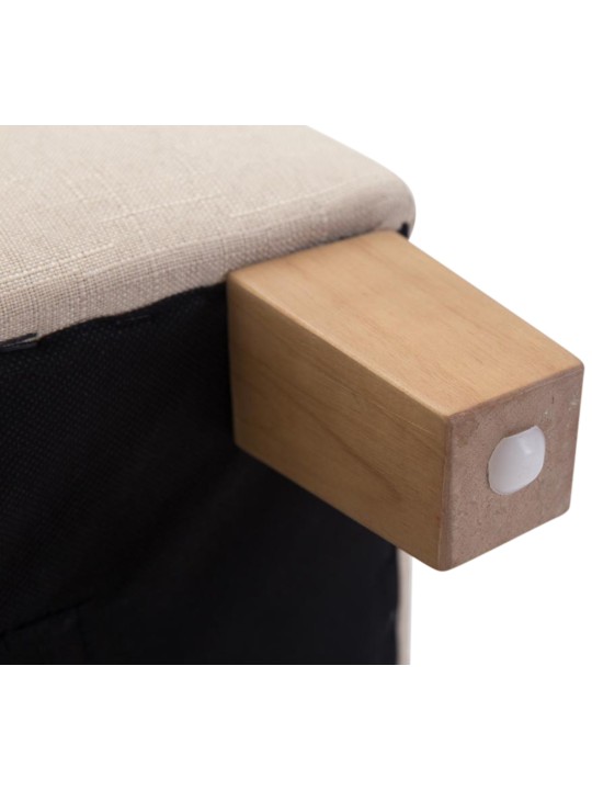 Lot de 2 tabourets Pharaon, lumière antique, crème