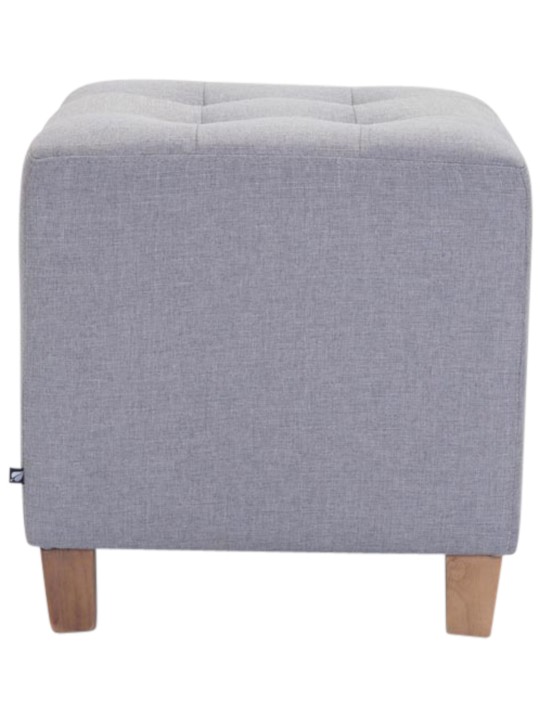 Lot de 2 tabourets Pharaon, lumière antique, gris clair