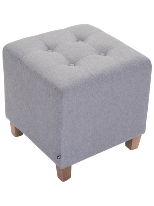 Lot de 2 tabourets Pharaon, lumière antique, gris clair