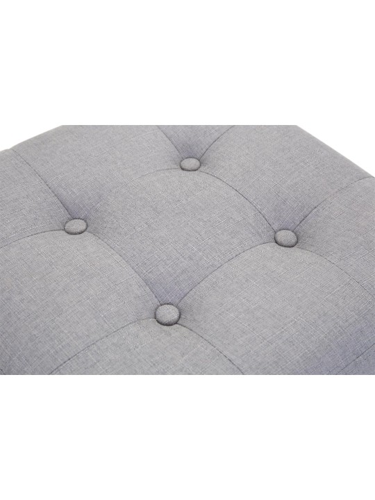 Lot de 2 tabourets Pharaon, lumière antique, gris clair