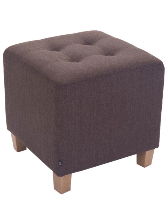 Lot de 2 tabourets Pharaon, lumière antique, brun