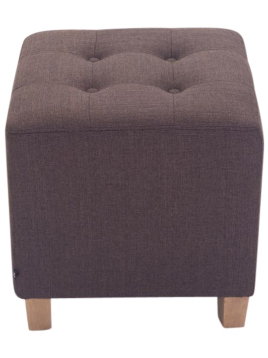 Lot de 2 tabourets Pharaon, lumière antique, brun