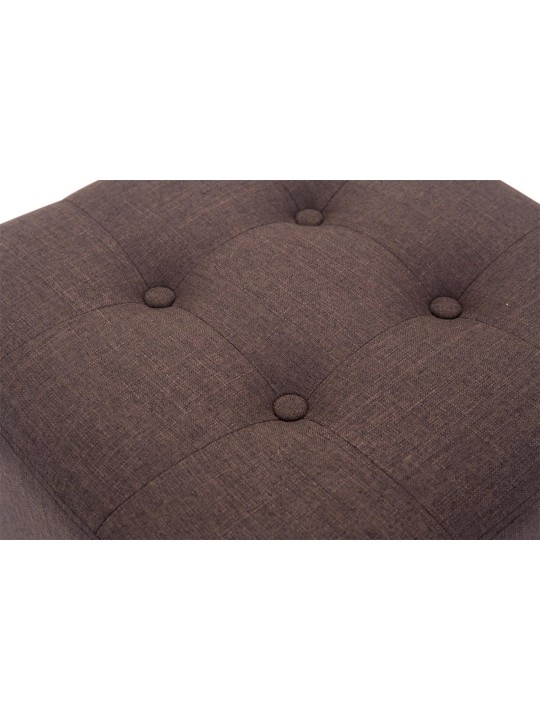 Lot de 2 tabourets Pharaon, lumière antique, brun