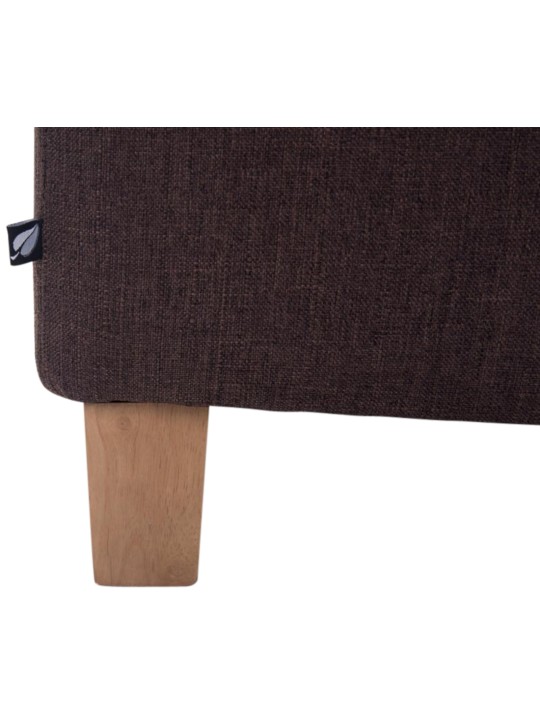 Lot de 2 tabourets Pharaon, lumière antique, brun