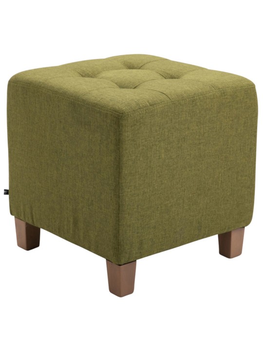 Lot de 2 tabourets Pharaon, lumière antique, vert