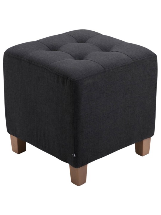 Lot de 2 tabourets Pharaon, lumière antique, noir