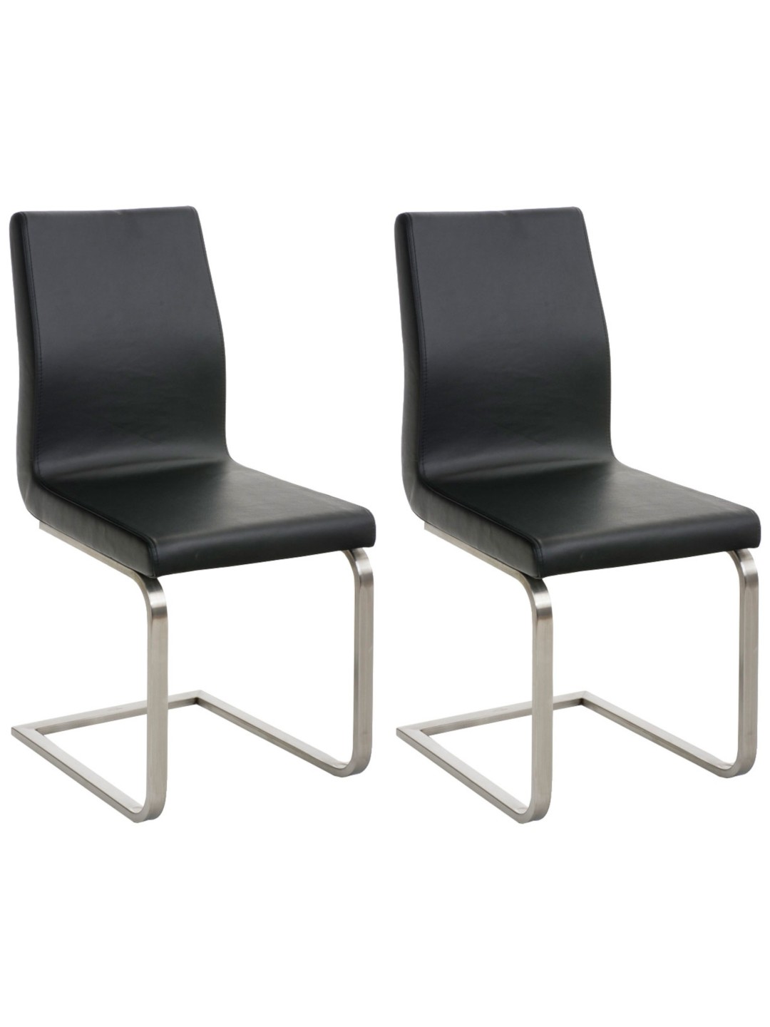 Lot de 2 chaises de salle à manger Belfort, noir