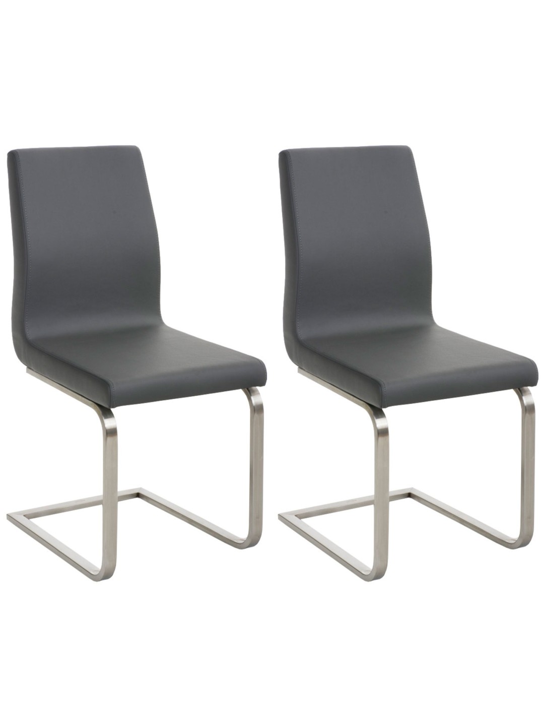 Lot de 2 chaises de salle à manger Belfort, gris
