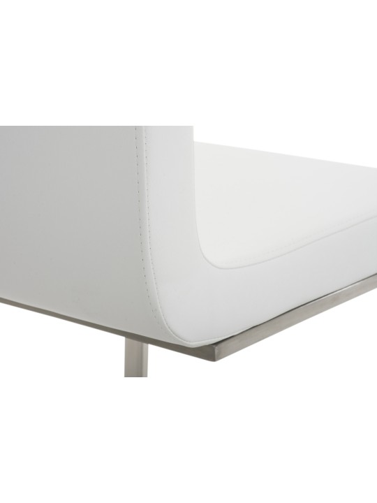 Lot de 2 chaises de salle à manger Belfort, blanc